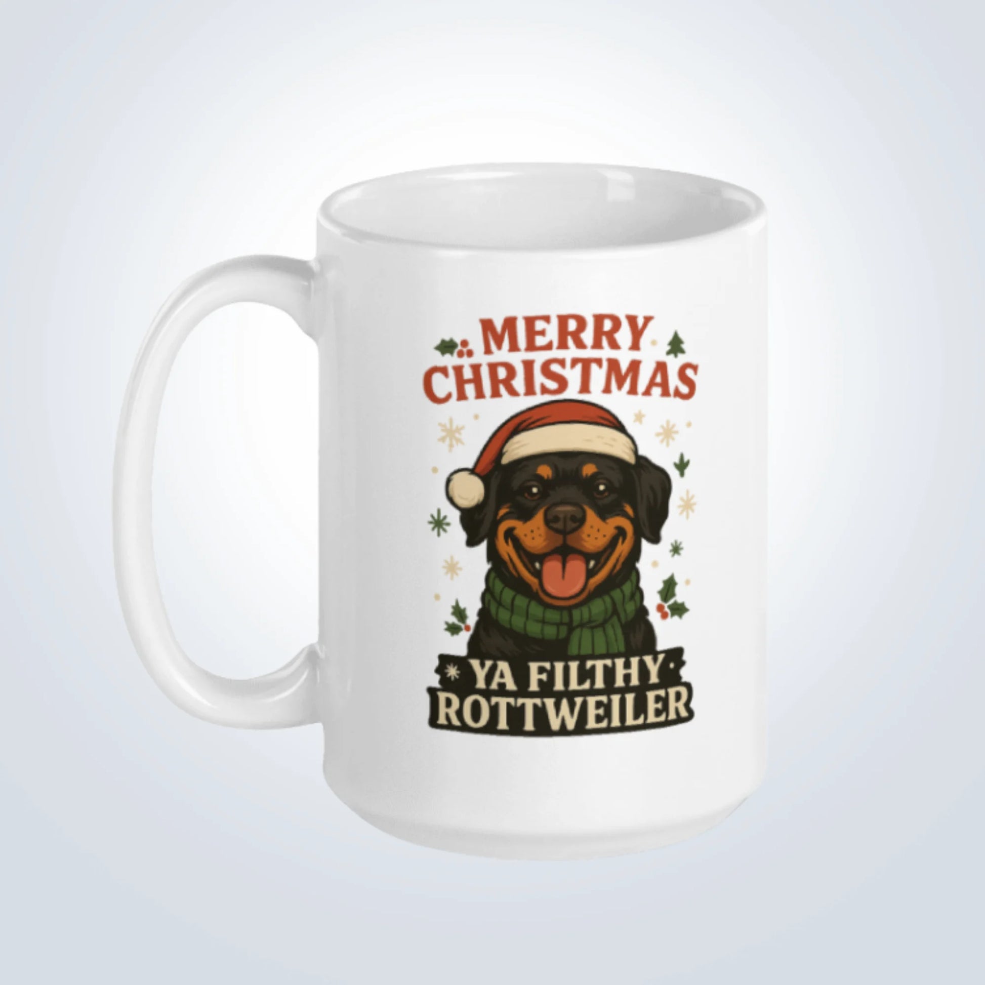 Rottweiler Merry Christmas Design