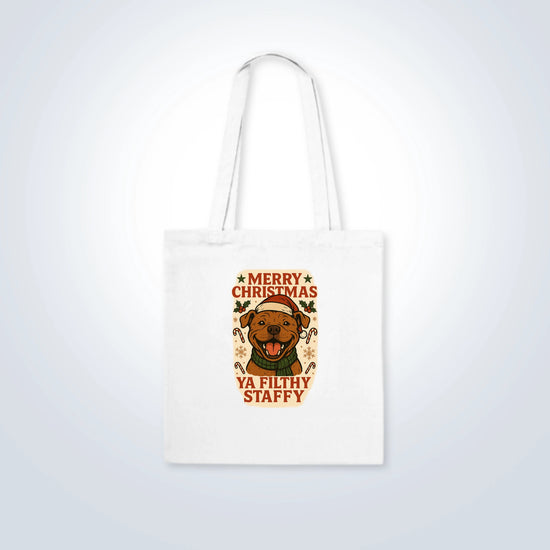 Staffy Merry Christmas Design