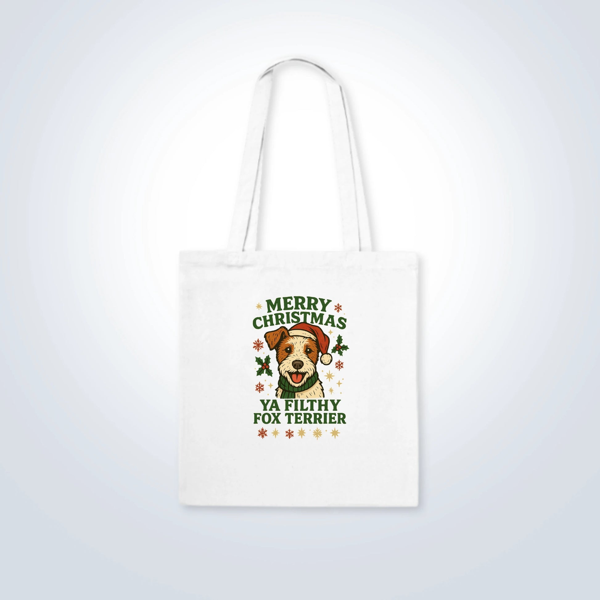 Fox Terrier Merry Christmas Design