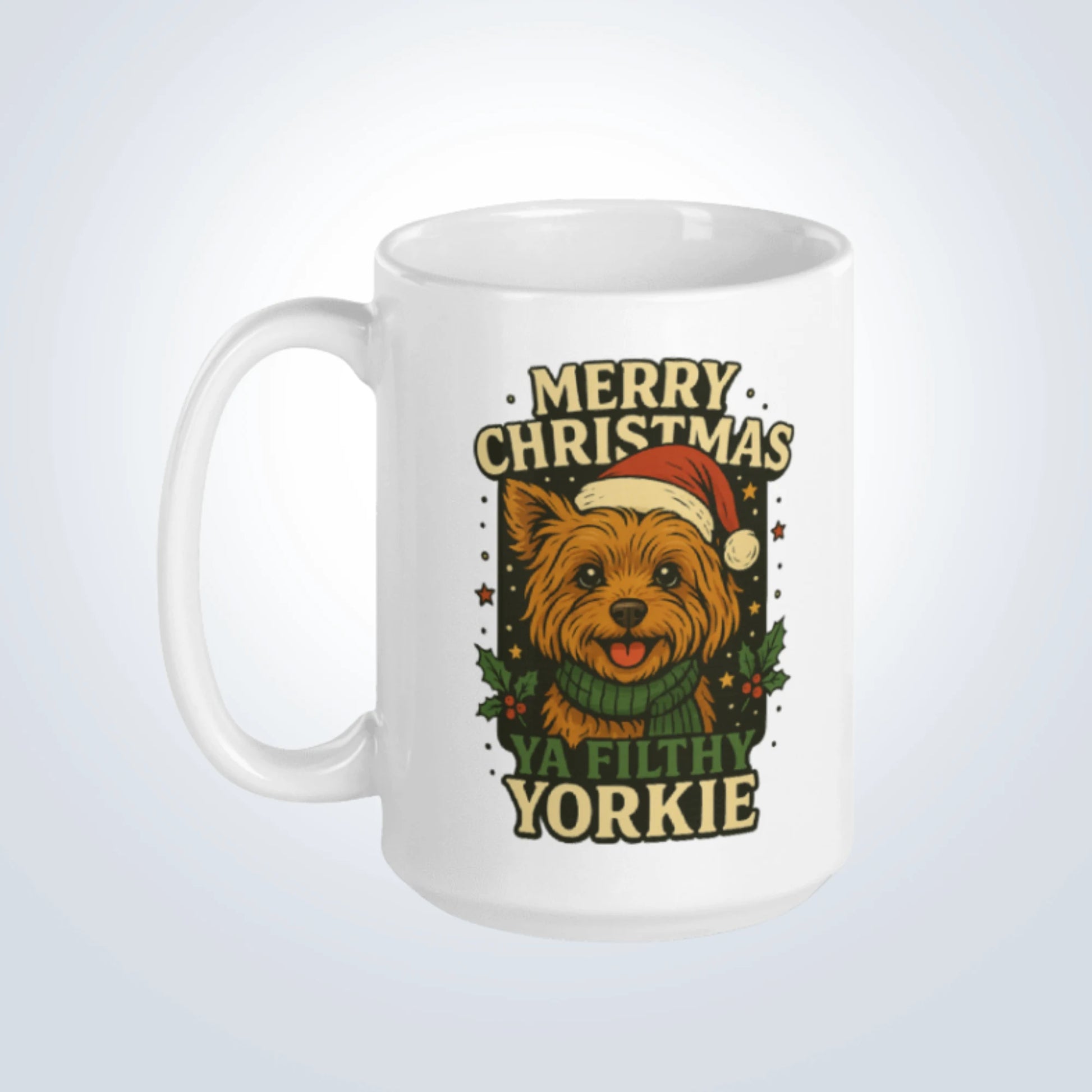 Yorkie Merry Christmas Design