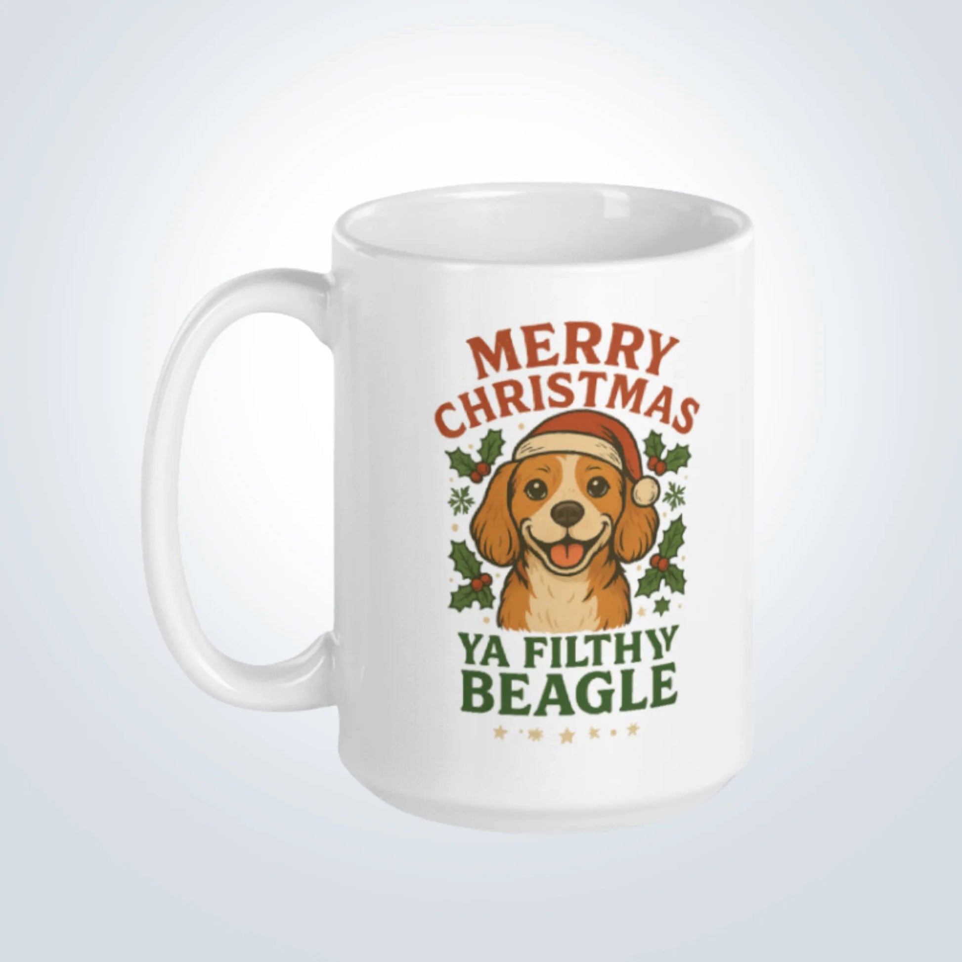 Beagle Merry Christmas Design