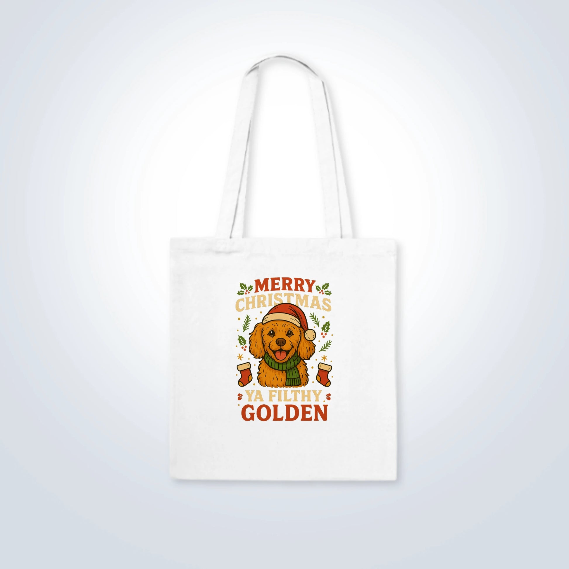 Golden Retriever Merry Christmas Design