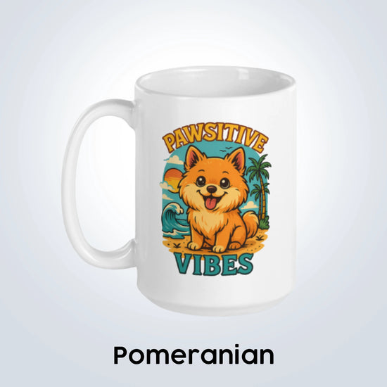 Pomeranian Pawsitive Vibes Design