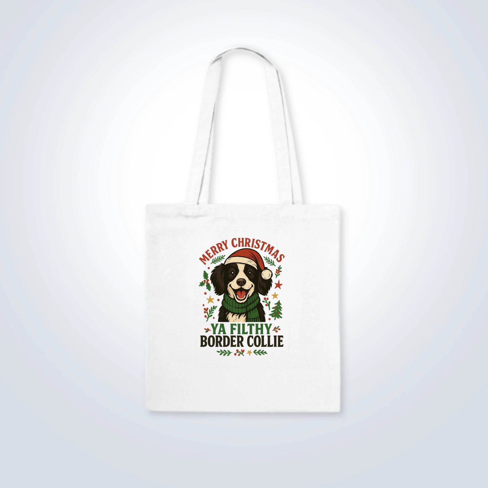Border Collie Merry Christmas Design