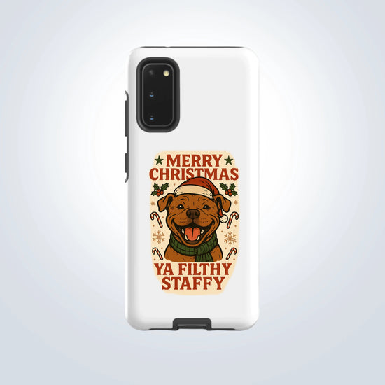 Staffy Merry Christmas Design