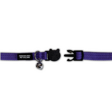Load image into Gallery viewer, COPY CAT COLLAR (safety breakaway clip + bell) - Rainbow Embroidered