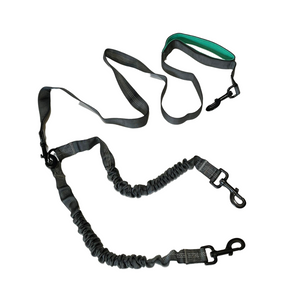 Hands Free Dog Double Walker Leash Set & Belt Bag