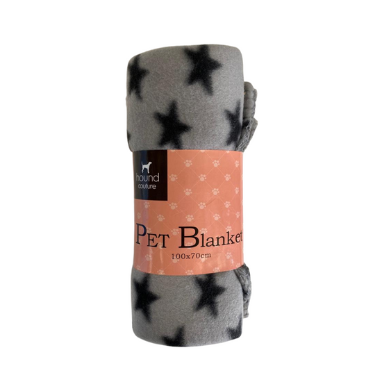 Hound Couture Plush Printed Pet Blanket 100 x 70cm