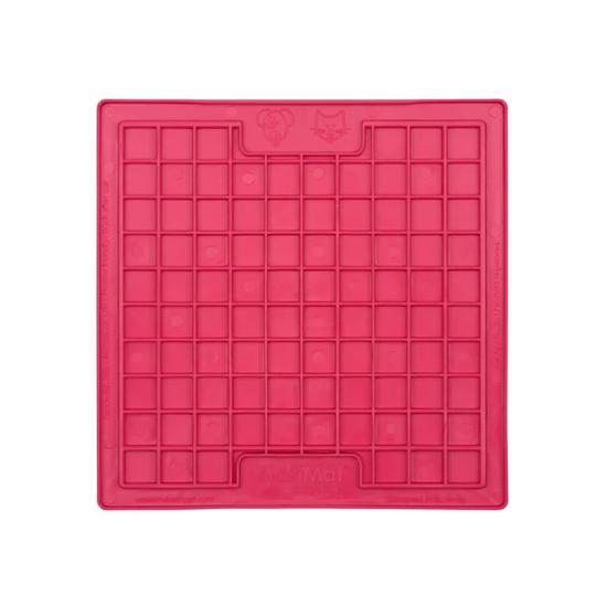 Licki Mat Playdate lick mat for dogs red